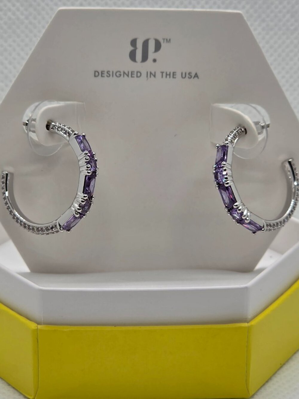 BP Original Earrings Purple Topaz